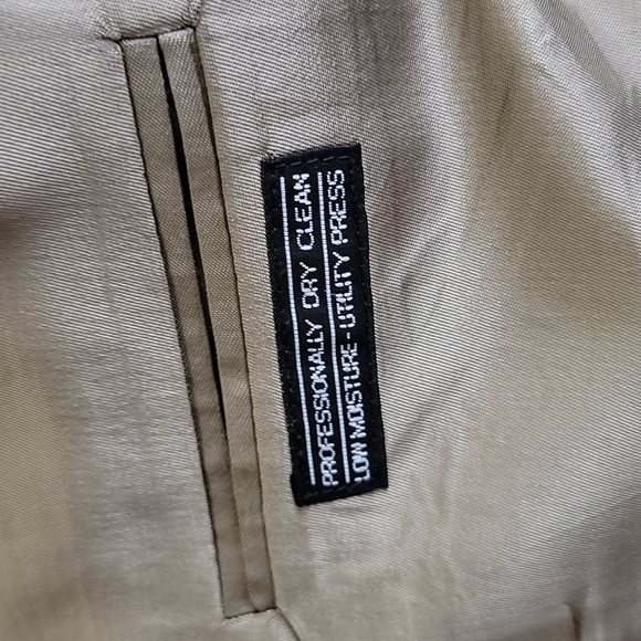 Stafford Tan, Greens & Rust Plaid Dress Jacket 38 / 40 - Picture 12 of 14